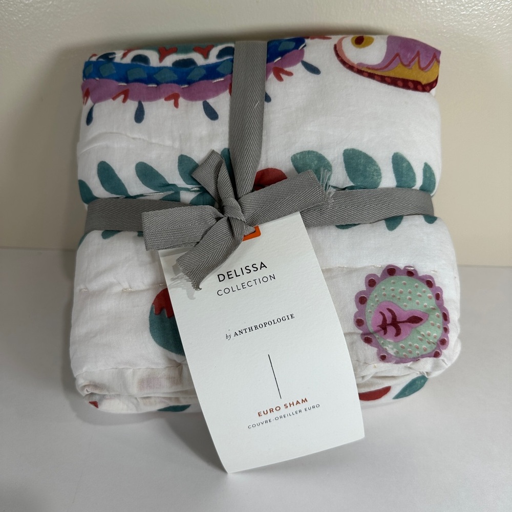 Anthropologie Delissa Collection Euro Sham